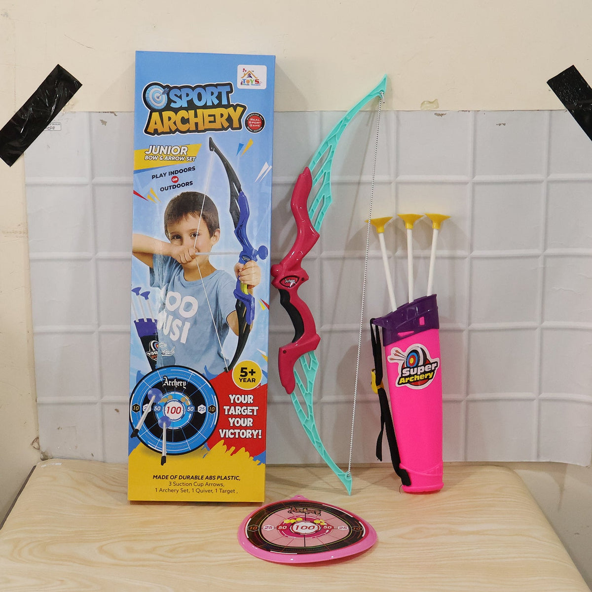 Kids Archery Set โ Dhanush Baan Toy with Target & Arrows | Aditi