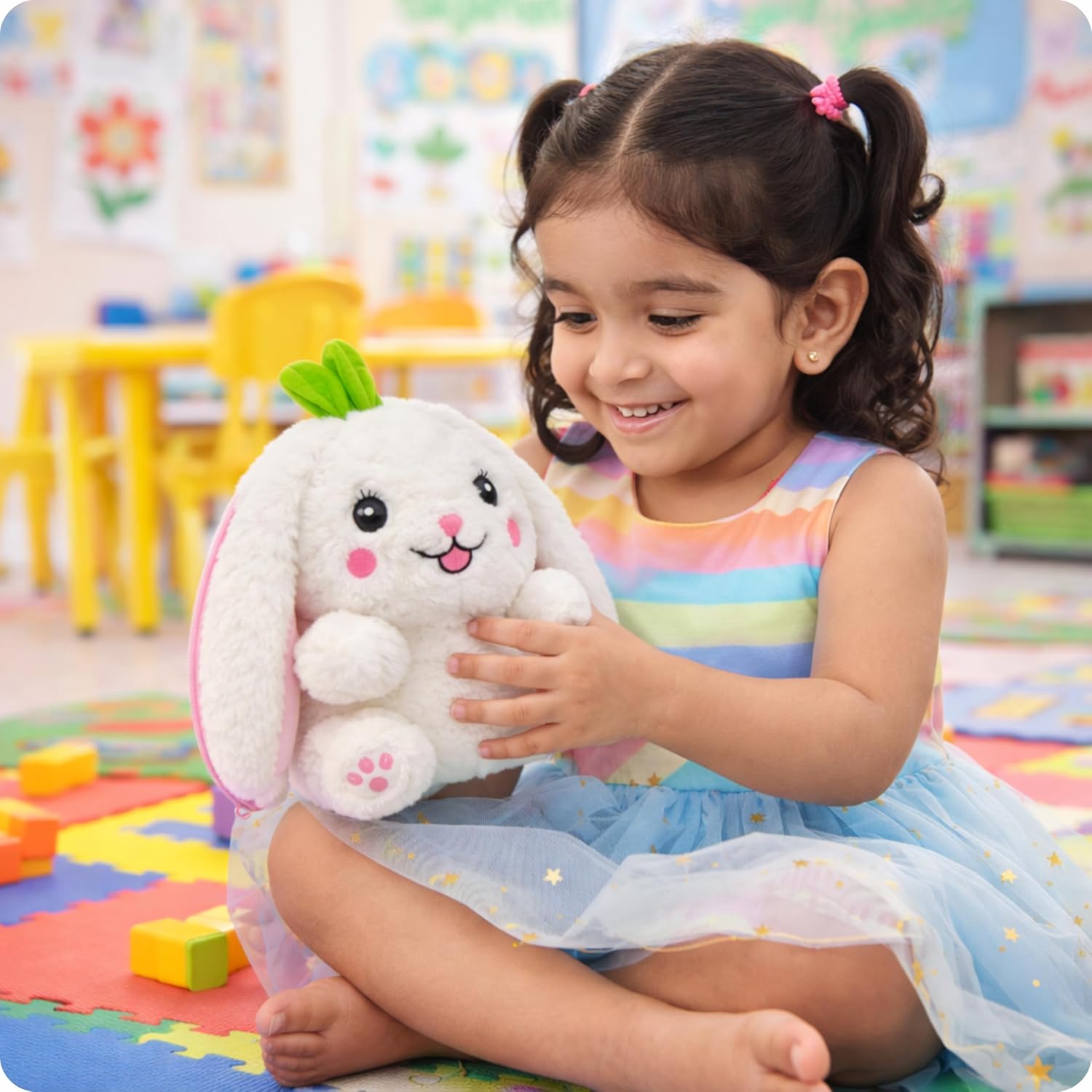Pink Bunny Plush Toy - Cute & Versatile Stuffed doll with bunny