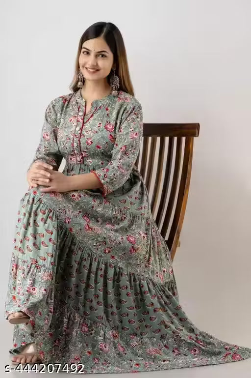 Flowy Tiered Ethnic Wear