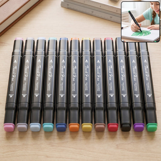 Acrylic Dual Tip Marker Set – Vibrant Watercolor Art Pens