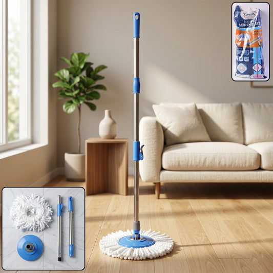 360 Degree Rotating Spin Mop (1 Set)
