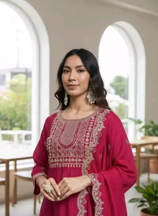 kurti with dupatta & bottomwear