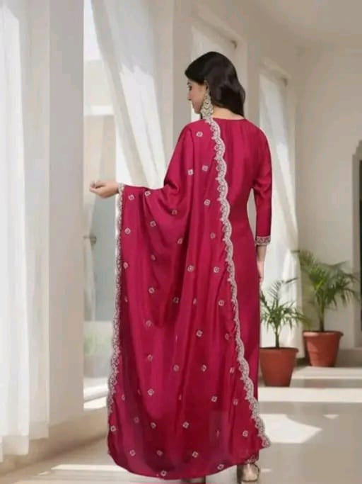 kurti with dupatta & bottomwear