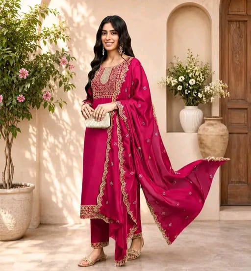 kurti with dupatta & bottomwear