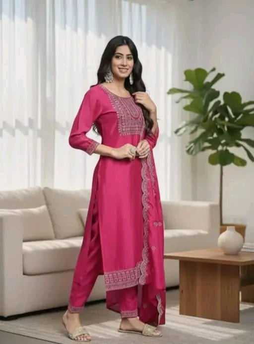 kurti with dupatta & bottomwear