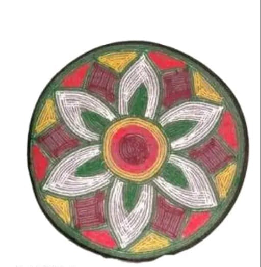Yug Home Decor Rangoli mats in various designs and colors