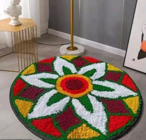 Yug Home Decor Rangoli mats in various designs and colors