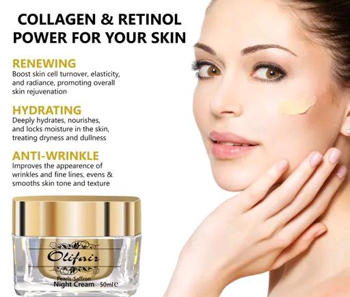 Olifair Radiant Effect Pearls Saffron Night Cream 50ml