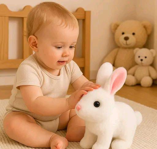 Walking & Jumping Rabbit Toy with Sound for Kids