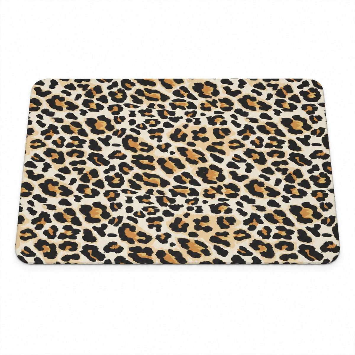 Absorbent Bathroom Mat Leopard Print Quick Dry Bath Mat (1 Pc 50x80 Cm)